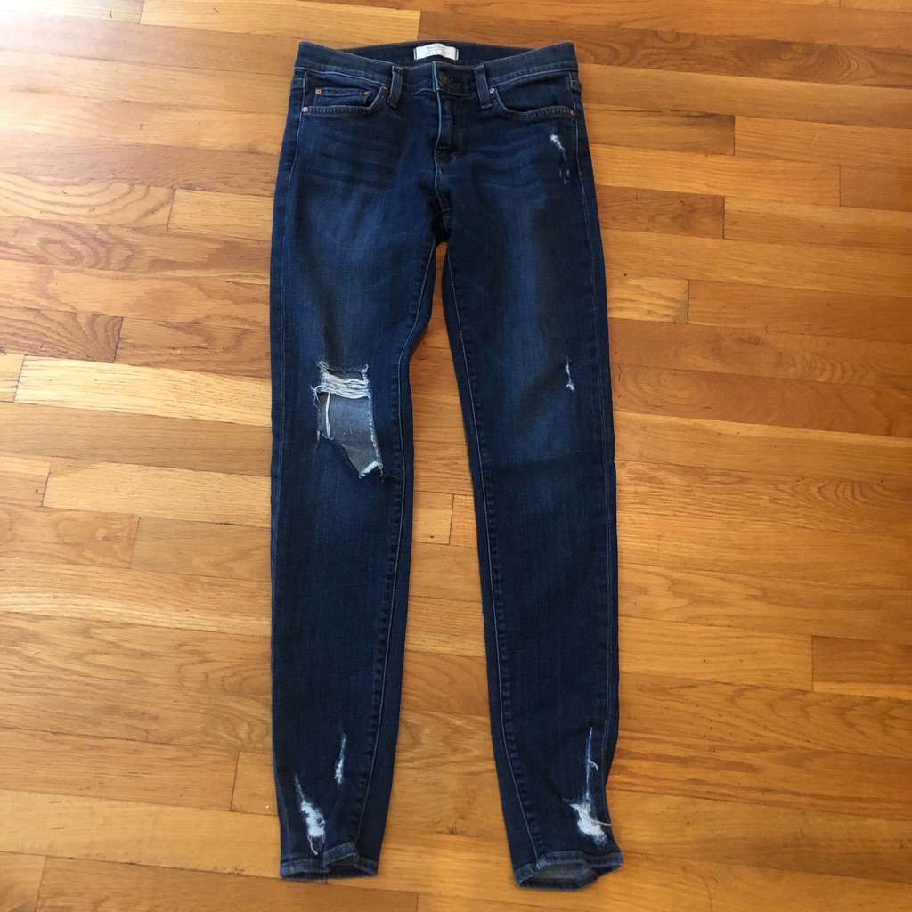 Sale Principle Denim Distressed Jeans